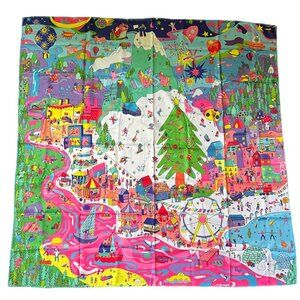 LUSH Limited Edition "Lush World" 100% Recycled Polyester Knot Wrap, 39" x 39.5”
